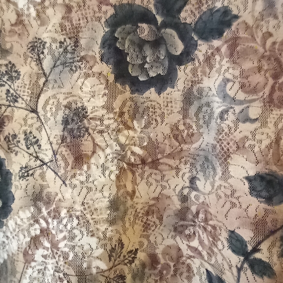 Westbound large long sleeve blouse in shades of brown,blue and white. - Picture 3 of 9